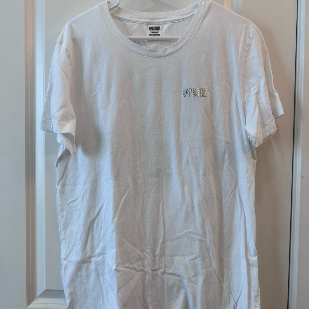 PINK Victoria's Secret White T-Shirt